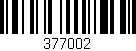 Código de barras (EAN, GTIN, SKU, ISBN): '377002'