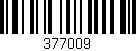 Código de barras (EAN, GTIN, SKU, ISBN): '377009'
