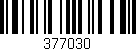 Código de barras (EAN, GTIN, SKU, ISBN): '377030'