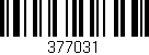 Código de barras (EAN, GTIN, SKU, ISBN): '377031'