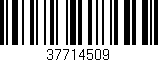 Código de barras (EAN, GTIN, SKU, ISBN): '37714509'