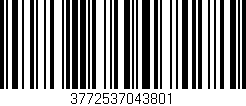 Código de barras (EAN, GTIN, SKU, ISBN): '3772537043801'