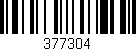 Código de barras (EAN, GTIN, SKU, ISBN): '377304'