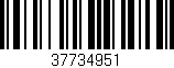 Código de barras (EAN, GTIN, SKU, ISBN): '37734951'