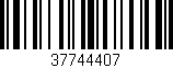 Código de barras (EAN, GTIN, SKU, ISBN): '37744407'