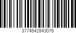 Código de barras (EAN, GTIN, SKU, ISBN): '3774642943076'