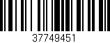 Código de barras (EAN, GTIN, SKU, ISBN): '37749451'