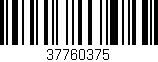 Código de barras (EAN, GTIN, SKU, ISBN): '37760375'