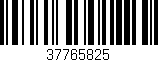 Código de barras (EAN, GTIN, SKU, ISBN): '37765825'