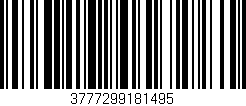 Código de barras (EAN, GTIN, SKU, ISBN): '3777299181495'