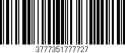 Código de barras (EAN, GTIN, SKU, ISBN): '3777351777727'