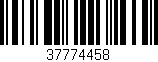 Código de barras (EAN, GTIN, SKU, ISBN): '37774458'