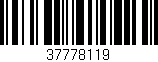 Código de barras (EAN, GTIN, SKU, ISBN): '37778119'