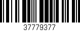 Código de barras (EAN, GTIN, SKU, ISBN): '37779377'