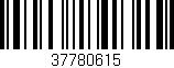 Código de barras (EAN, GTIN, SKU, ISBN): '37780615'