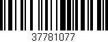 Código de barras (EAN, GTIN, SKU, ISBN): '37781077'