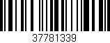 Código de barras (EAN, GTIN, SKU, ISBN): '37781339'