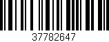 Código de barras (EAN, GTIN, SKU, ISBN): '37782647'