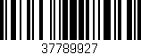 Código de barras (EAN, GTIN, SKU, ISBN): '37789927'