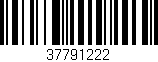 Código de barras (EAN, GTIN, SKU, ISBN): '37791222'