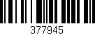 Código de barras (EAN, GTIN, SKU, ISBN): '377945'