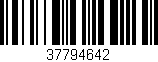 Código de barras (EAN, GTIN, SKU, ISBN): '37794642'