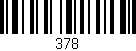Código de barras (EAN, GTIN, SKU, ISBN): '378'