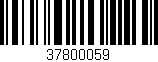 Código de barras (EAN, GTIN, SKU, ISBN): '37800059'