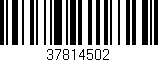 Código de barras (EAN, GTIN, SKU, ISBN): '37814502'
