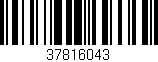 Código de barras (EAN, GTIN, SKU, ISBN): '37816043'