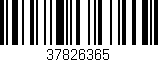 Código de barras (EAN, GTIN, SKU, ISBN): '37826365'