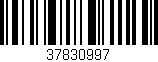 Código de barras (EAN, GTIN, SKU, ISBN): '37830997'