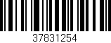 Código de barras (EAN, GTIN, SKU, ISBN): '37831254'