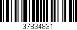 Código de barras (EAN, GTIN, SKU, ISBN): '37834831'