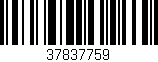 Código de barras (EAN, GTIN, SKU, ISBN): '37837759'