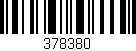 Código de barras (EAN, GTIN, SKU, ISBN): '378380'