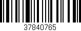 Código de barras (EAN, GTIN, SKU, ISBN): '37840765'