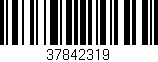 Código de barras (EAN, GTIN, SKU, ISBN): '37842319'