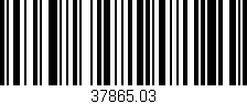 Código de barras (EAN, GTIN, SKU, ISBN): '37865.03'