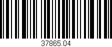 Código de barras (EAN, GTIN, SKU, ISBN): '37865.04'