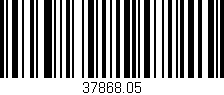 Código de barras (EAN, GTIN, SKU, ISBN): '37868.05'