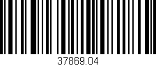 Código de barras (EAN, GTIN, SKU, ISBN): '37869.04'