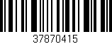 Código de barras (EAN, GTIN, SKU, ISBN): '37870415'