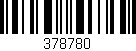 Código de barras (EAN, GTIN, SKU, ISBN): '378780'