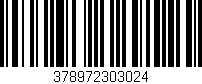 Código de barras (EAN, GTIN, SKU, ISBN): '378972303024'