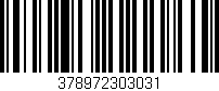 Código de barras (EAN, GTIN, SKU, ISBN): '378972303031'