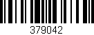 Código de barras (EAN, GTIN, SKU, ISBN): '379042'
