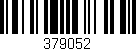 Código de barras (EAN, GTIN, SKU, ISBN): '379052'