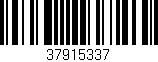 Código de barras (EAN, GTIN, SKU, ISBN): '37915337'
