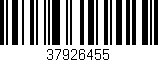Código de barras (EAN, GTIN, SKU, ISBN): '37926455'